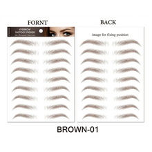 Load image into Gallery viewer, Trendy Waterproof  1 Piece Hair-liked Authentic Eyebrow Tattoo Sticker Waterproof Cosmetics Long Lasting Makeup False Eyebrows Stickers
