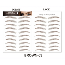 Load image into Gallery viewer, Trendy Waterproof  1 Piece Hair-liked Authentic Eyebrow Tattoo Sticker Waterproof Cosmetics Long Lasting Makeup False Eyebrows Stickers
