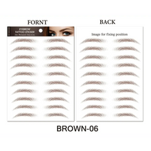 Load image into Gallery viewer, Trendy Waterproof  1 Piece Hair-liked Authentic Eyebrow Tattoo Sticker Waterproof Cosmetics Long Lasting Makeup False Eyebrows Stickers
