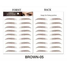 Load image into Gallery viewer, Trendy Waterproof  1 Piece Hair-liked Authentic Eyebrow Tattoo Sticker Waterproof Cosmetics Long Lasting Makeup False Eyebrows Stickers
