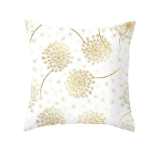 Load image into Gallery viewer, Tropical Leaf Flower Green Yellow Pillowcase Decorative Throw Pillow Case Cushion Cover Gold Stamping Leaves Polyester Cushion Cover Throw Pillow Decorative Cushions Home Decor Pillow Covers
