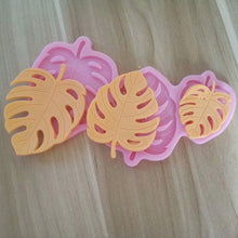 Load image into Gallery viewer, Tropical Theme Palm Leaves Leaf Fondant Tools Gummy Silicone Molds Cake Decorating Mould Gumpaste Craft Baking Pan Leaves Silicone Fondant Mold Tropical Leaf Leafage Cake Decorating Mold
