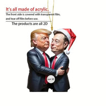 Load image into Gallery viewer, Trump &amp; Musk Photo Acrylic Ornament Versatile Hanging Decor

