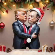 Load image into Gallery viewer, Trump &amp; Musk Photo Acrylic Ornament Versatile Hanging Decor
