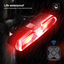 Load image into Gallery viewer, Turn Signals For Bicycle Light Bicycle Taillight Led Light With USB Charging Bicycle Lighting Safety Warning Brake Light Remote Control Bike Rear Light Back USB Rechargeable Safety Warning Cycling Light Fits On Any Road Bicycle
