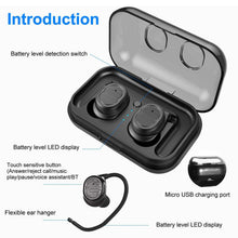 Load image into Gallery viewer, TWS Wireless 5.0 Earbuds IPX4 Touch In-Ear Stereo Earphone
