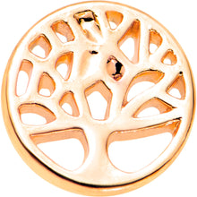 Load image into Gallery viewer, 5/16 Rose Gold Tone Tree of Life Cutout Tragus Cartilage Earring
