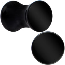 Load image into Gallery viewer, Black UV Acrylic Saddle Plug Set 5mm to 25mm
