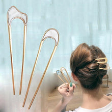 Load image into Gallery viewer, U Shape Hair Sticks Women Hairclip Simplicity Colorful Girls Hairpins Hair Sticks Hair Accessories Headwear French Hair Pin Hairstyle Chignon for Women
