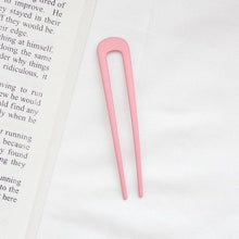 Load image into Gallery viewer, U Shape Hair Sticks Women Hairclip Simplicity Colorful Girls Hairpins Hair Sticks Hair Accessories Headwear French Hair Pin Hairstyle Chignon for Women
