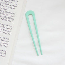 Load image into Gallery viewer, U Shape Hair Sticks Women Hairclip Simplicity Colorful Girls Hairpins Hair Sticks Hair Accessories Headwear French Hair Pin Hairstyle Chignon for Women
