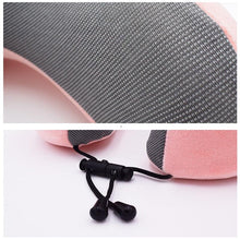 Load image into Gallery viewer, U-Shape Travel Pillow Pure Memory Foam Neck Pillow for Airplane Office Nap Cervical Pillows Flight Sleeping Head Neck Support Memory Cotton Neck Pillow Cervical Vertebra Travel Portable Noon Break Aircraft Neck Pillow For Traveling
