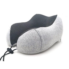 Load image into Gallery viewer, U-Shape Travel Pillow Pure Memory Foam Neck Pillow for Airplane Office Nap Cervical Pillows Flight Sleeping Head Neck Support Memory Cotton Neck Pillow Cervical Vertebra Travel Portable Noon Break Aircraft Neck Pillow For Traveling
