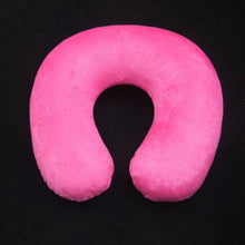 Load image into Gallery viewer, U Shaped Travel Pillow Car Air Flight Inflatable Pillows Neck Support Headrest Cushion Soft Nursing Cushion Black Memory Foam U-Shaped pillow Slow Rebound Neck Pillow Nap Airplane Pillow Travel Cartoon Memory U-Shaped Headrest
