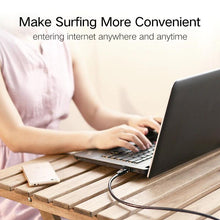 Load image into Gallery viewer, Ethernet Cable 1000Mbps Cat 6 Network Lan UTP Gigabit Networking Wire Plated RJ45 Connectors Cat6 Network Ethernet LAN Cable For Laptop Router RJ45 CAT6 Ethernet Cable
