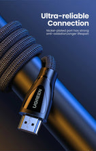 Load image into Gallery viewer, Black HDMI Cable 2.1 8K60Hz 4K120Hz HDMI Splitter HDR10 48Gbps Ultra High Speed 4K 120Hz Braided HDMI Cable Dynamic HDR Vision HDR 10 Compatible With UHD TV Gaming Console
