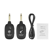 Load image into Gallery viewer, UHF Guitar Wireless System Transmitter Receiver
