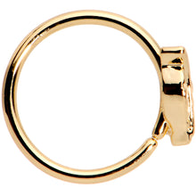 Load image into Gallery viewer, 20G 5/16 Gold PVD Little Leaf Seamless Circular Ring
