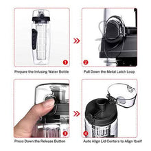 Load image into Gallery viewer, Ultra Portable Fruit Infusing Water Bottle 32oz
