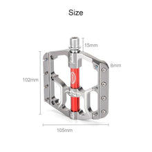 Load image into Gallery viewer, Ultralight Bicycle Pedal Road Flat Anti-slip Cycling Pedal Wide 3 Sealed Bearings Pedals Bicycle Accessories Bike Pedals Bearings Pedals for Bicycle Lightweight Bicycle Pedals For Road Bikes
