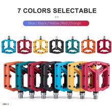 Load image into Gallery viewer, Ultralight Flat  Pedals Nylon Bicycle Pedal Mountain Bike Platform Pedals 3 Sealed Bearings Cycling Pedals For Bicycle Mountain Bike Pedals Pedals Bicycle Flat Pedals Bearing Lightweight Platform For Road Mountain Bike
