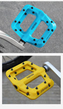 Load image into Gallery viewer, Ultralight Seal Bearings Bicycle Bike Pedals Cycling Nylon Road Pedals Flat Platform Bicycle Parts Accessories Mountain Bike Pedals Ultra Strong Machined Bicycle Flat Alloy Pedals Non-Slip
