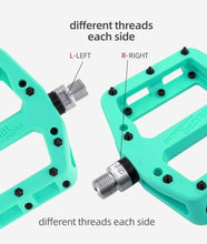 Load image into Gallery viewer, Ultralight Seal Bearings Bicycle Bike Pedals Cycling Nylon Road Pedals Flat Platform Bicycle Parts Accessories Mountain Bike Pedals Ultra Strong Machined Bicycle Flat Alloy Pedals Non-Slip
