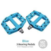 Load image into Gallery viewer, Ultralight Seal Bearings Bicycle Bike Pedals Cycling Nylon Road Pedals Flat Platform Bicycle Parts Accessories Mountain Bike Pedals Ultra Strong Machined Bicycle Flat Alloy Pedals Non-Slip
