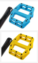 Load image into Gallery viewer, Ultralight Seal Bearings Bicycle Bike Pedals Cycling Nylon Road Pedals Flat Platform Bicycle Parts Accessories Mountain Bike Pedals Ultra Strong Machined Bicycle Flat Alloy Pedals Non-Slip

