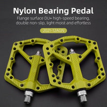 Load image into Gallery viewer, Ultralight Seal Bearings Bicycle Bike Pedals Cycling Nylon Road Pedals Flat Platform Bicycle Parts Accessories Pedals Mountain Bike Pedals Lightweight Nylon Fiber Bicycle Platform Pedals For Mountain Bike
