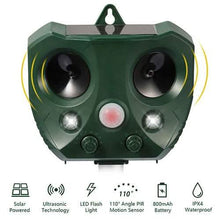 Load image into Gallery viewer, Ultrasonic Animal Repeller Solar
