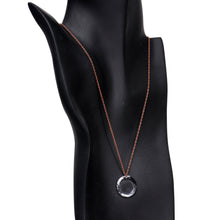 Load image into Gallery viewer, Clear Halo Copper Chain Necklace Created with Crystals
