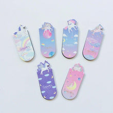 Load image into Gallery viewer, Unicorn Magnetic Bookmarks Books Marker Of Page Student Stationery School Office Supply Bookmarks for Book Lovers Magnet Book Markers Magnet Page Marker Clips For Students Teacher Supplies
