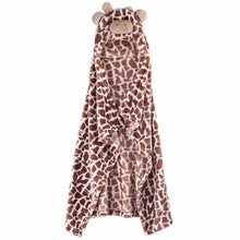 Load image into Gallery viewer, Unique Bear Shaped Baby Hooded Bathrobe Trendy Soft Baby Blanket Baby Bath Towel Cartoon Patter Towel
