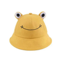 Load image into Gallery viewer, Unique Design Frog Bucket Hat for Women Summer Autumn Plain Female Panama Outdoor Hiking Beach Fishing Cap Sunscreen Woman Sunhat
