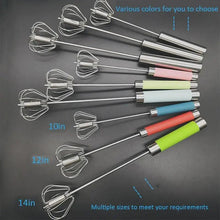 Load image into Gallery viewer, Unique Design Semi-automatic Egg Beater 304 Stainless Steel Egg Whisk Manual Hand Mixer Self Turning Egg Stirrer Kitchen Accessories Egg Tools
