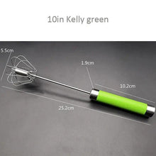 Load image into Gallery viewer, Unique Design Semi-automatic Egg Beater 304 Stainless Steel Egg Whisk Manual Hand Mixer Self Turning Egg Stirrer Kitchen Accessories Egg Tools
