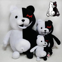Load image into Gallery viewer, Unique Design Super Danganronpa 2 Monokuma Black &amp; White Bear Plush Toy Soft Stuffed Animal Dolls Birthday Gift for Children
