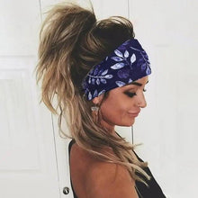 Load image into Gallery viewer, Unique Design Women's Summer Hair Bands Print Headband Stylish Cross Turban Bandanas Hair Accessories Headwrap Headwear Gift
