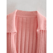 Load image into Gallery viewer, Unique Design Women's Sweater Solid Cross V-Neck Lace Up Bow Jumpers Long Sleeve Cardigan Female Spring Knitted Coat
