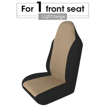 Load image into Gallery viewer, Unique Flat Cloth Car Seat Cover Detachable Headrests Solid Bench Flat Cloth Car Seat Cover Car Seat Covers Full Set Flat Cloth Full Set Car Seat Covers Front Rear Split Bench Protection Interior Accessories Universal Car Seat Cover Universal Fit for Cars
