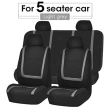 Load image into Gallery viewer, Unique Flat Cloth Car Seat Cover Detachable Headrests Solid Bench Flat Cloth Car Seat Cover Car Seat Covers Full Set Flat Cloth Full Set Car Seat Covers Front Rear Split Bench Protection Interior Accessories Universal Car Seat Cover Universal Fit for Cars

