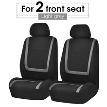 Load image into Gallery viewer, Unique Flat Cloth Car Seat Cover Detachable Headrests Solid Bench Flat Cloth Car Seat Cover Car Seat Covers Full Set Flat Cloth Full Set Car Seat Covers Front Rear Split Bench Protection Interior Accessories Universal Car Seat Cover Universal Fit for Cars
