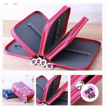 Load image into Gallery viewer, Unique Purple Cute Big 36/48/72 Holes Stationery Students Pencil Case High Quality Large Capacity Pencil Box
