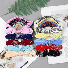 Load image into Gallery viewer, Unique Style Women's Soft Solid Print Headbands Vintage Cross Knot Elastic Hairbands Bandanas Girls Hair Bands Hair Accessories
