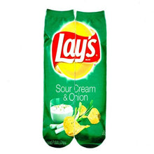 Load image into Gallery viewer, Unisex 3D Print Funny Art Socks Cotton for Lovers with Painting and Snacks Funny Socks Long Kawaii Cute and Cool Gifts for Men And Women
