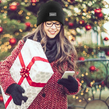 Load image into Gallery viewer, Unisex 5 LED Knitted Beanie Winter Warm Hat
