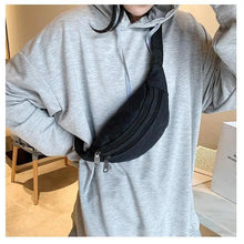 Load image into Gallery viewer, Unisex Casual Canvas Waist Bag Functional Comfortable Waist Bag Classic Waterproof Cross Body Traveling Bag

