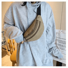 Load image into Gallery viewer, Unisex Casual Canvas Waist Bag Functional Comfortable Waist Bag Classic Waterproof Cross Body Traveling Bag
