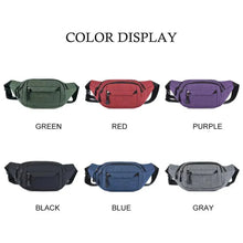 Load image into Gallery viewer, Unisex Casual Crossbody Women Waist Bag Retro Design Large Capacity Canvas Travel Adjustable Phone Bag Fanny Hip Bags Hands-Free Wallets Waist Pack
